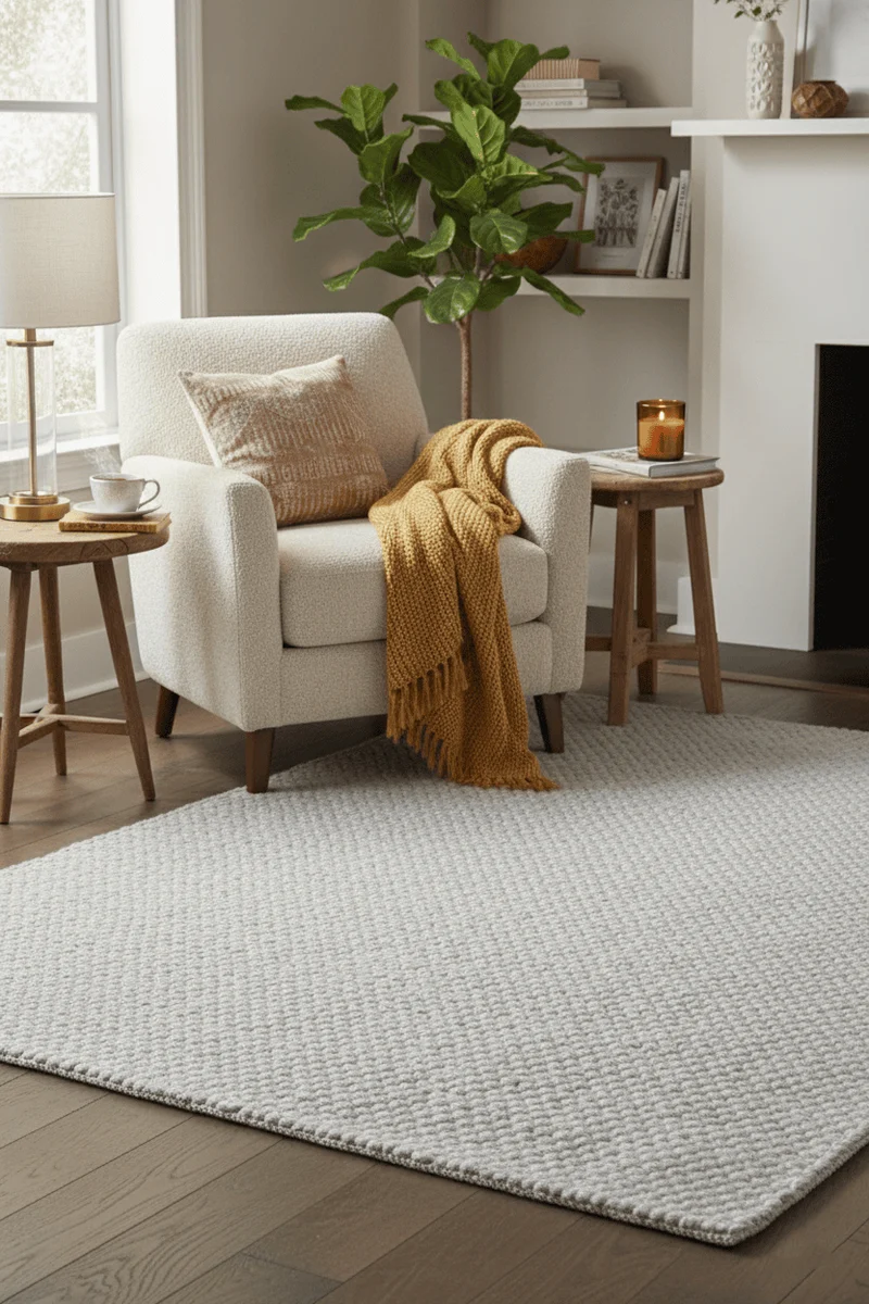 Tappeto Moderno Naive Grigio