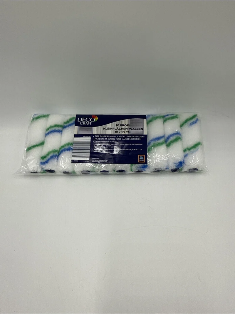 10 Profi Kleinfläche-Walzen, 10 × 10cm Deco Craft