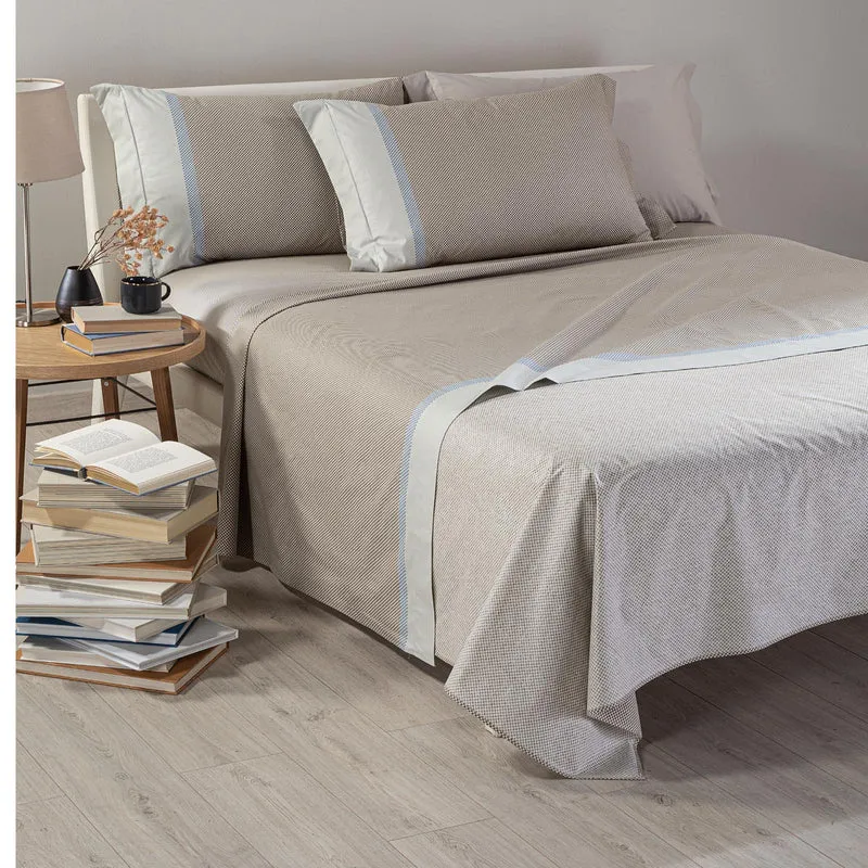 Completo Lenzuola check Geo Design in Cotone