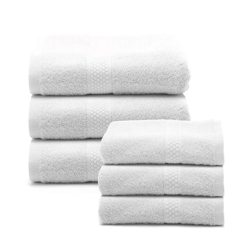 Set asciugamani in spugna Viso e ospite in Cotone 450 gr/mq