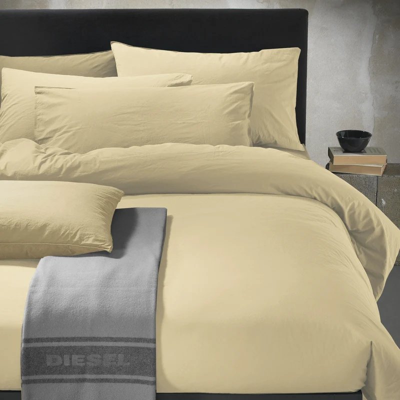 Copripiumino con federe solid stone in Cotone