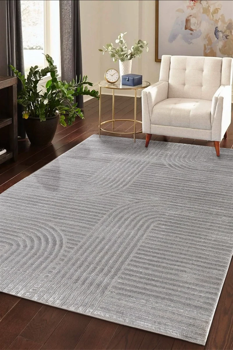 Tappeto Moderno Mito Grigio