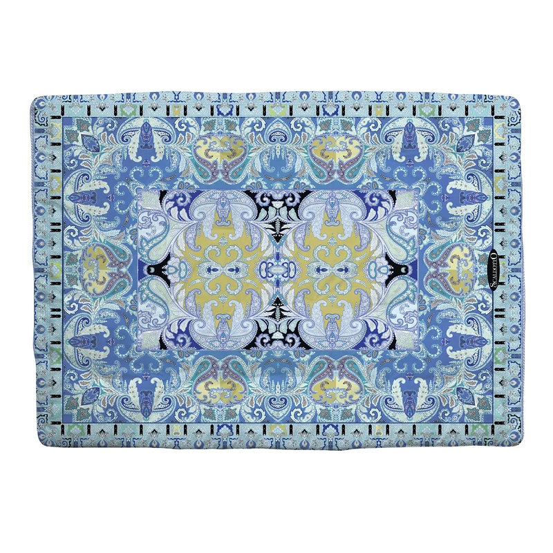 Plaid Scaldotto in Cotone Pettinato Iconic Caleffi Barocco