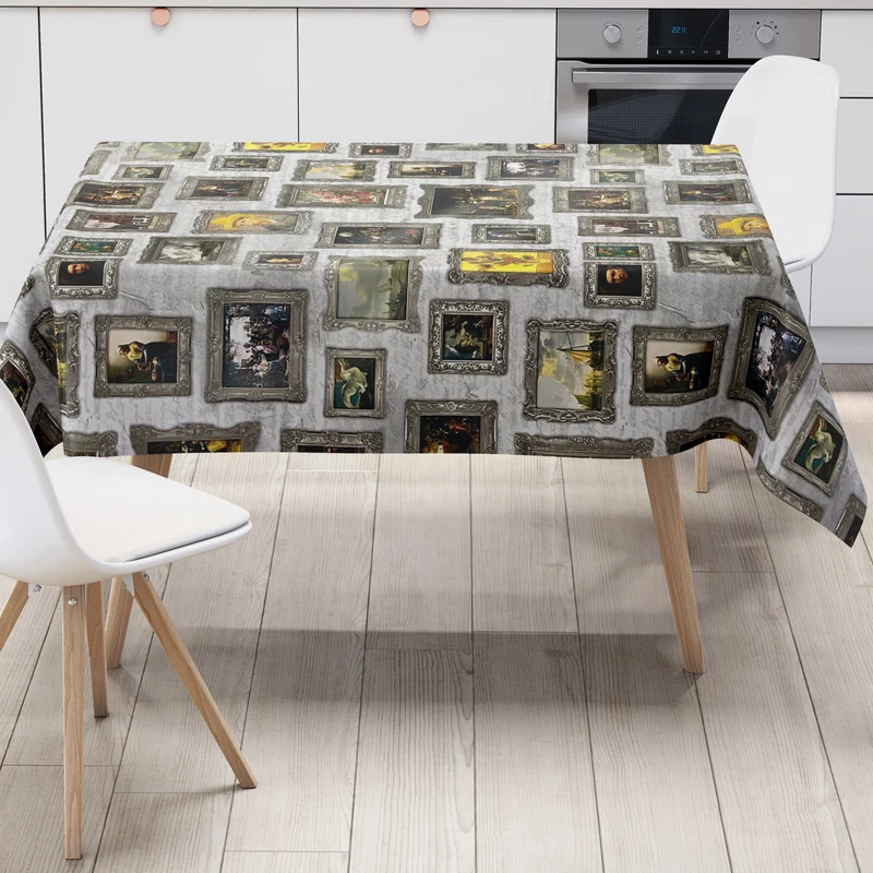 Wachstuch Tischdecke K-BE4214 Barock Renaissance eckig rund oval
