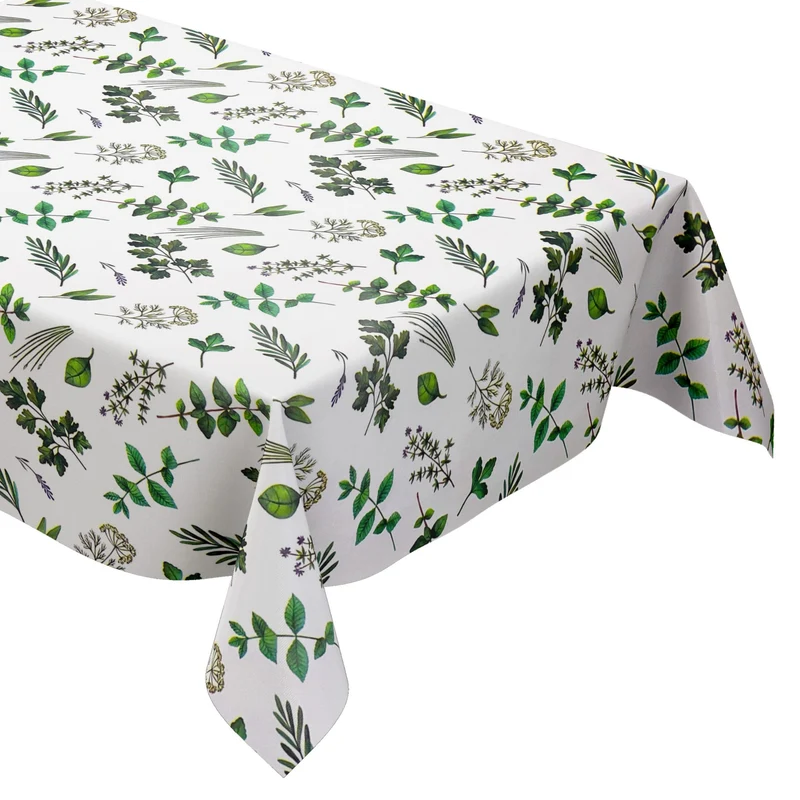 Wachstuch Tischdecke K150158 Blumen Blüten Kräuter eckig rund oval