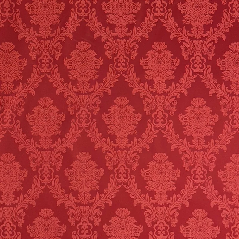 textile Tischdecke Jacquard beschichtete Baumwolle Weihnachten ELYSE Classic unico19 cherry rot eckig rund oval