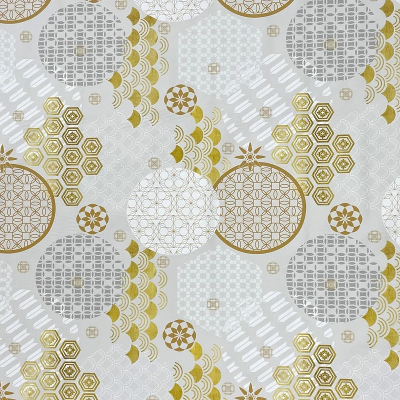 Wachstuch Tischdecke geprägt Weihnachten B5023-01 Schneeflocke gold grau silber eckig rund oval