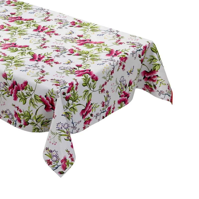 Wachstuch Tischdecke K150207 Blumenwiese Schmetterlinge eckig rund oval
