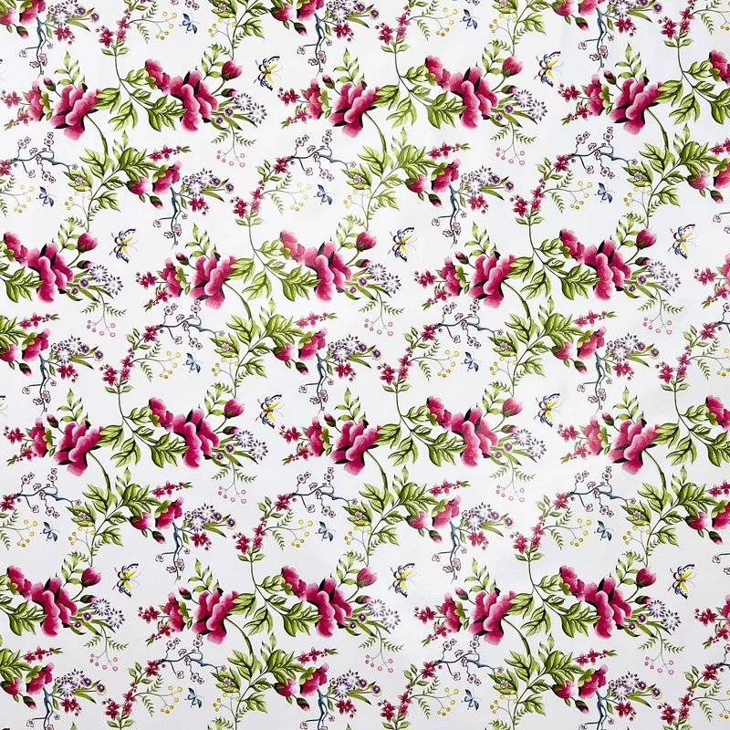 Wachstuch Tischdecke K150207 Blumenwiese Schmetterlinge eckig rund oval