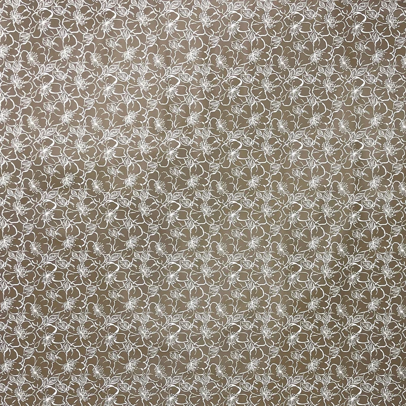 Wachstuch Tischdecke K150172 Barock florale Linien hellbraun eckig rund oval