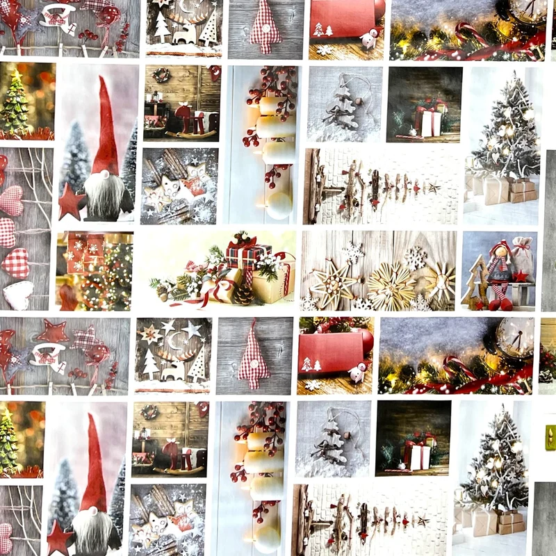 KEVKUS Wachstuch Tischdecke Weihnachten 06150-00 Wichtel Patchwork eckig rund oval