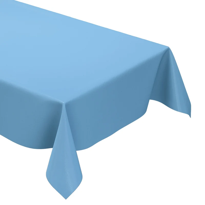 Wachstuch Tischdecke uni 291 einfarbig hellblau eckig rund oval