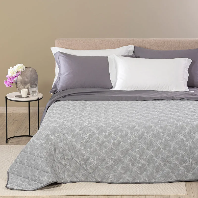 Copriletto Primaverile Texture in Raso Jacquard 80 gr/mq