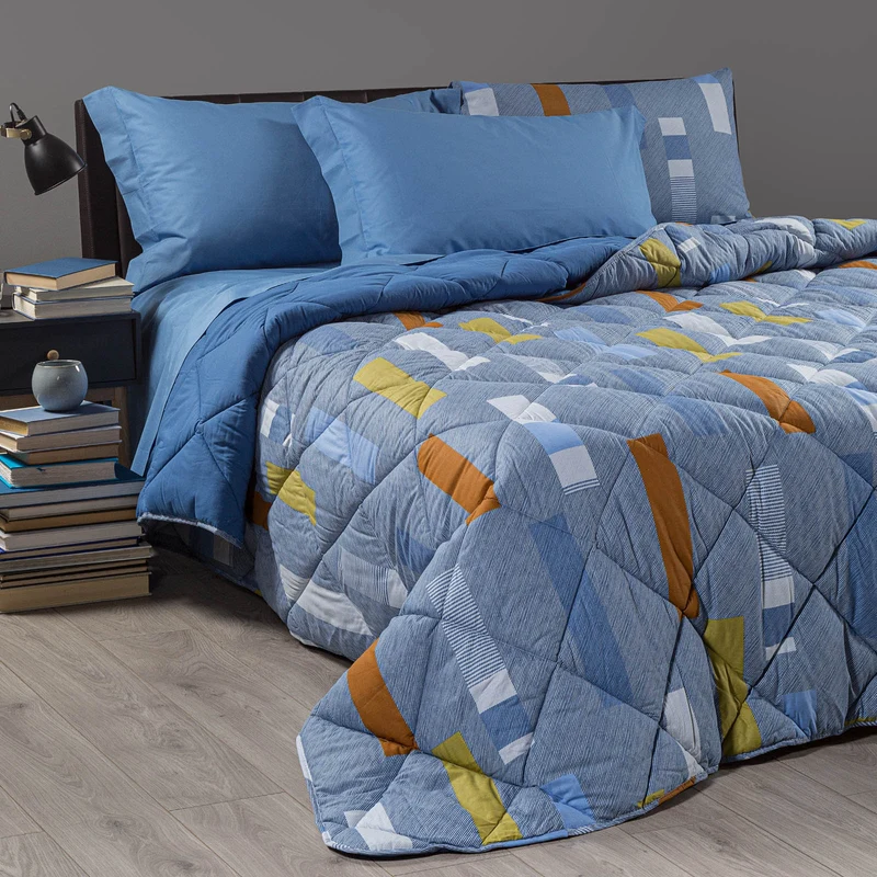 Trapunta denim Moderno in Cotone 300 gr/mq