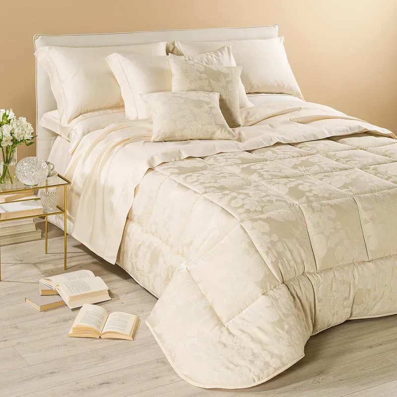 Trapunta harmonies Floreale in Raso Jacquard 300 gr/mq