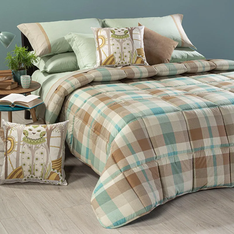 Trapunta check Geo Design in Cotone 300 gr/mq