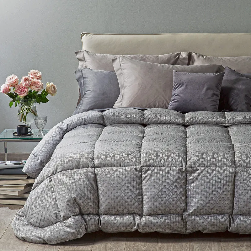 Trapunta in Piuma canada Barocco in Raso Jacquard 230 gr/mq