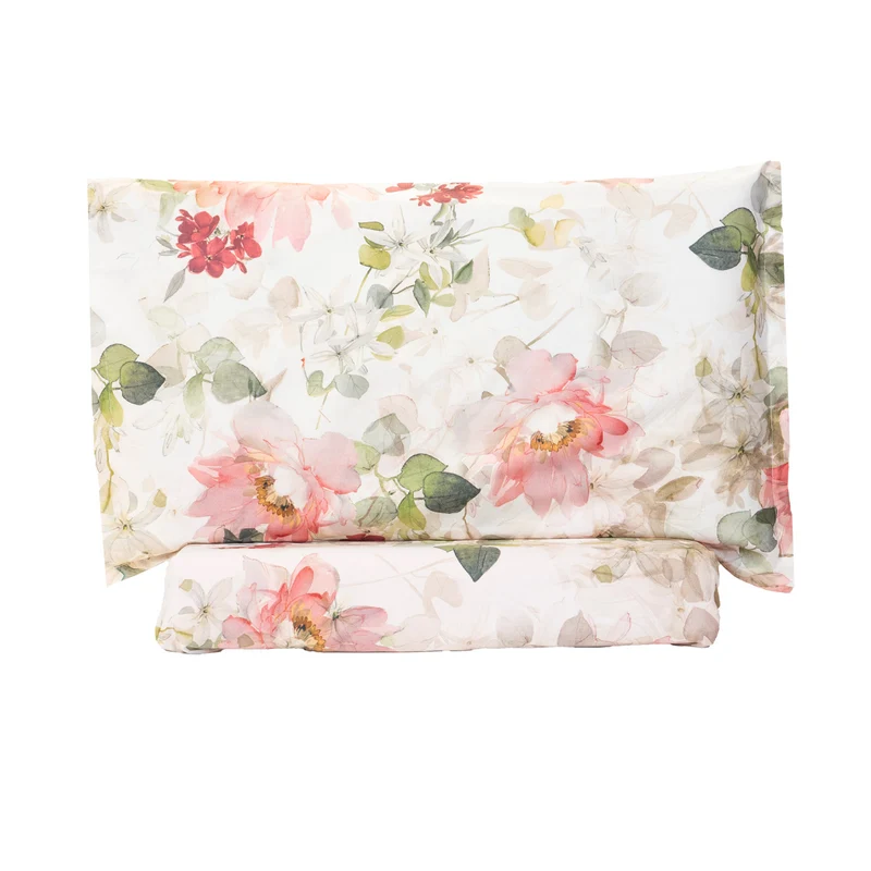 Copripiumino con federe scented blossom Floreale in Percalle